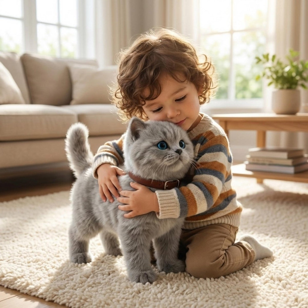 Flauschiges Roboter-Kätzchen, ein kinderfreundliches Lernspielzeug; interaktive elektronische Katze für Stunden Spaß.