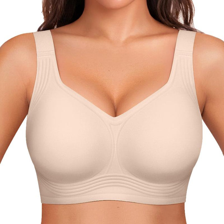 Perfekter Damen Komfort BH bügellos, weich gepolstert mit Gelstreifen, für unbeschwertes Tragen den ganzen Tag.