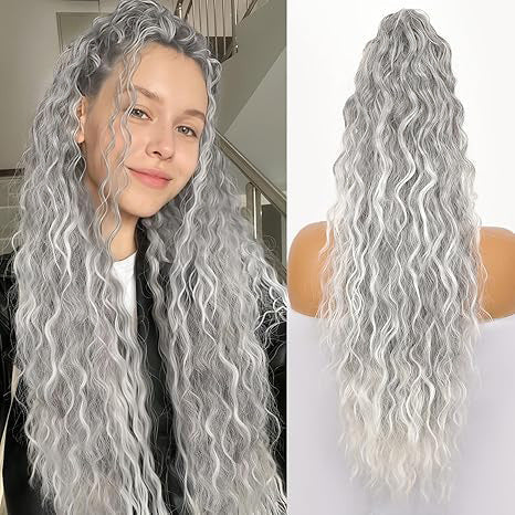 Für Traumfrisuren: 76cm wellige Pferdeschwanz-Haarteil mit Krallenclip & Volumen-Effekt.