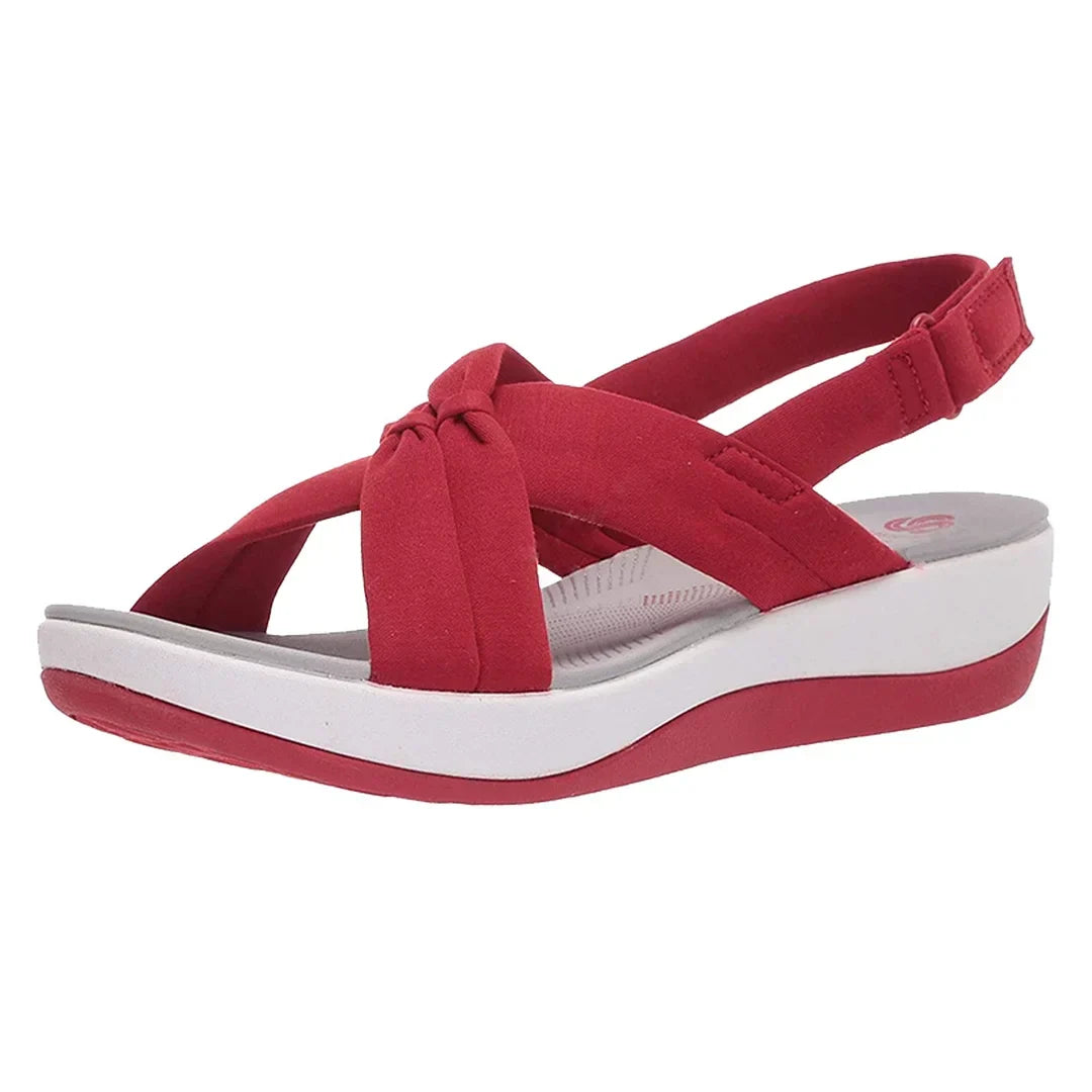 Leichte Damensandalen mit verstellbaren Riemen und ergonomischer Fußgewölbestütze, hoher Tragekomfort.