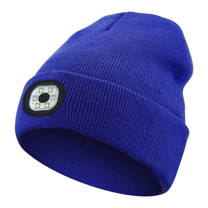 Geschenkidee: Warme Bluetooth Mütze mit LED-Licht, ideal zum Laufen, Wandern & Musikhören im Winter.