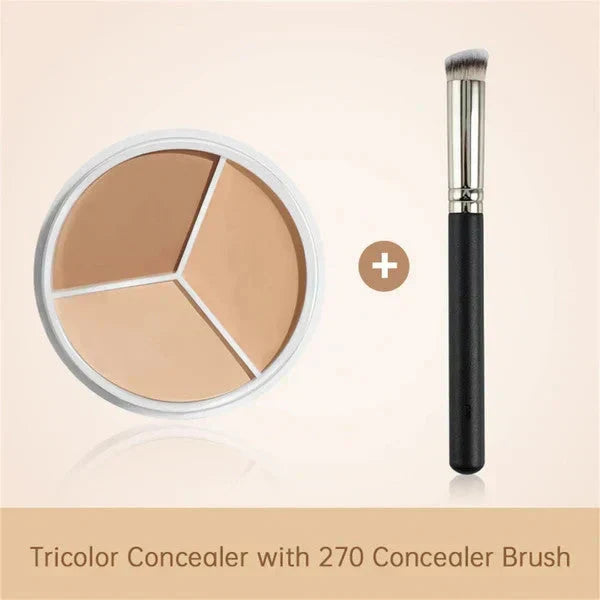 Effektive 3-Farben Concealer Palette zur individuellen Farbanpassung und Abdeckung von Hautmakeln für perfekten Teint.