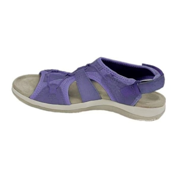 Bequeme und gesunde Damensandalen mit verstellbaren Riemen, 3-Bogen-Stütze und Nanoschaum-Technologie.