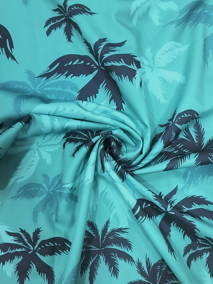 Modisches Herren Freizeithemd mit einzigartigem Palmenprint. Perfektes Kurzarmhemd für warme Tage und Urlaub.