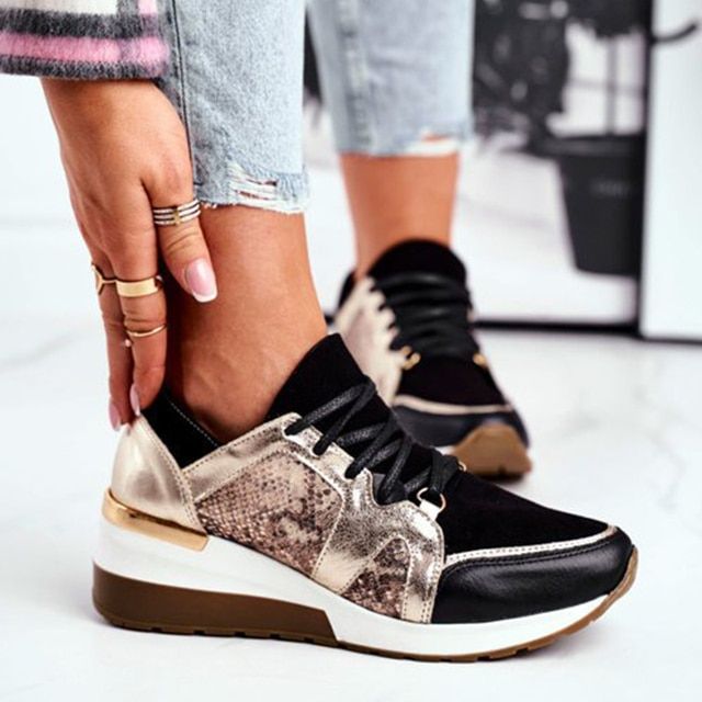 Rutschfeste Damen Orthopädische Sneaker, bieten sicheren Halt und Stabilität bei jedem Schritt.