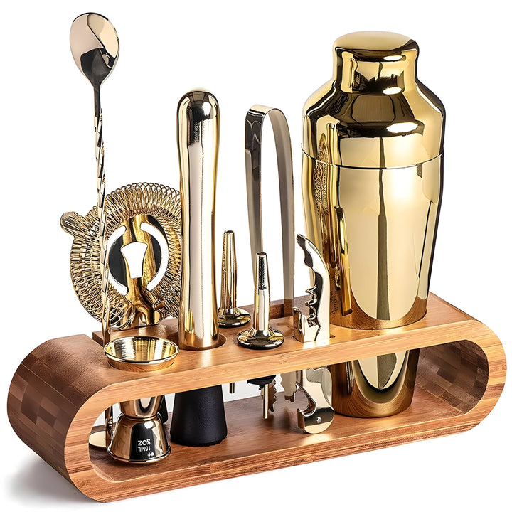 Robustes Cocktail-Shaker-Set aus langlebigem Edelstahl, perfekt für jahrelangen Spaß an der Hausbar.