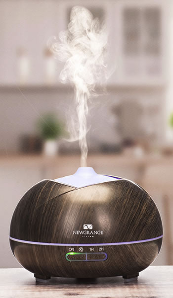 Aroma Diffusor mit Farbwechsel, einstellbarem Nebelmodus & Holzoptik für Entspannung & Wohlfühlatmosphäre.