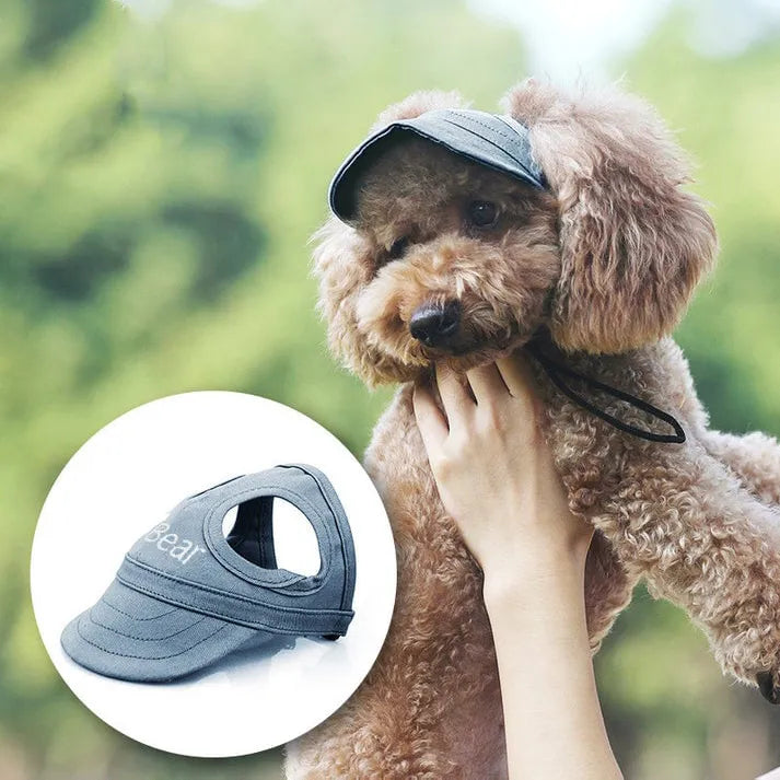 Hundesonnenhut mit UV-Schutz, verstellbar & wasserabweisend für optimalen Sonnenschutz beim Haustier.