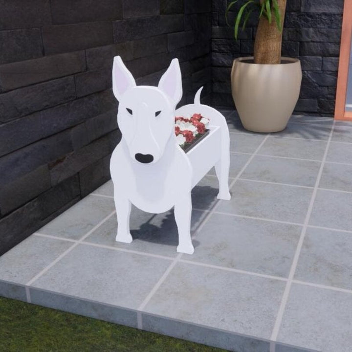 Hunde-Blumentopf: Eine spielerische Gartendeko, robust & witterungsbeständig.