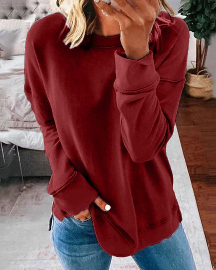 Farbenfrohes Damen Sweatshirt Serena, gemütlicher Pullover für kalte Tage, stylisch für Alltagsmode.