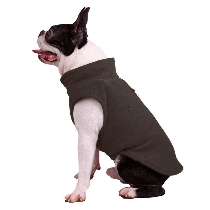 Detailansicht der hochwertigen Ganzjahres Hundejacke mit Wetterschutzfunktion für den Vierbeiner-Komfort.