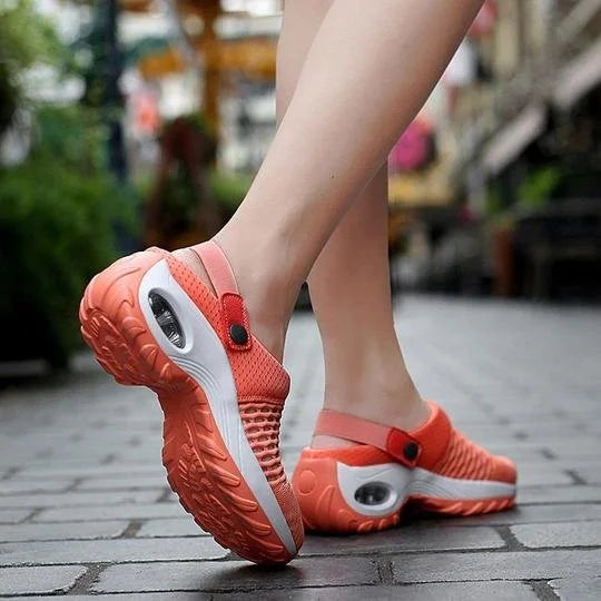 Bequeme Damen Orthopädische Sommersandalen mit Luftkissen-Sohle und rutschfester Technologie.