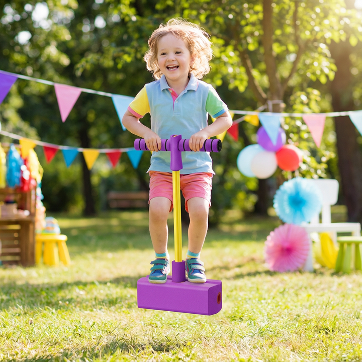 Pädagogisches Spielzeug: Kinder Pogo-Hüpfer aus Schaumstoff trainiert Gleichgewicht, Koordination & Motorik.
