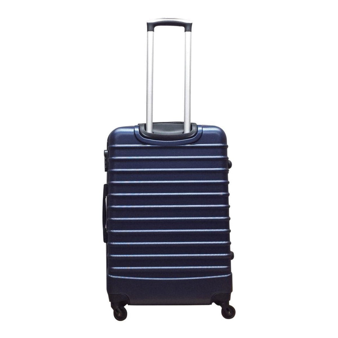 Palermo 2er-Set Hardshell-Koffer in Dunkelblau, perfekt für Flugreisen & Urlaub, mit 4 Rollen.