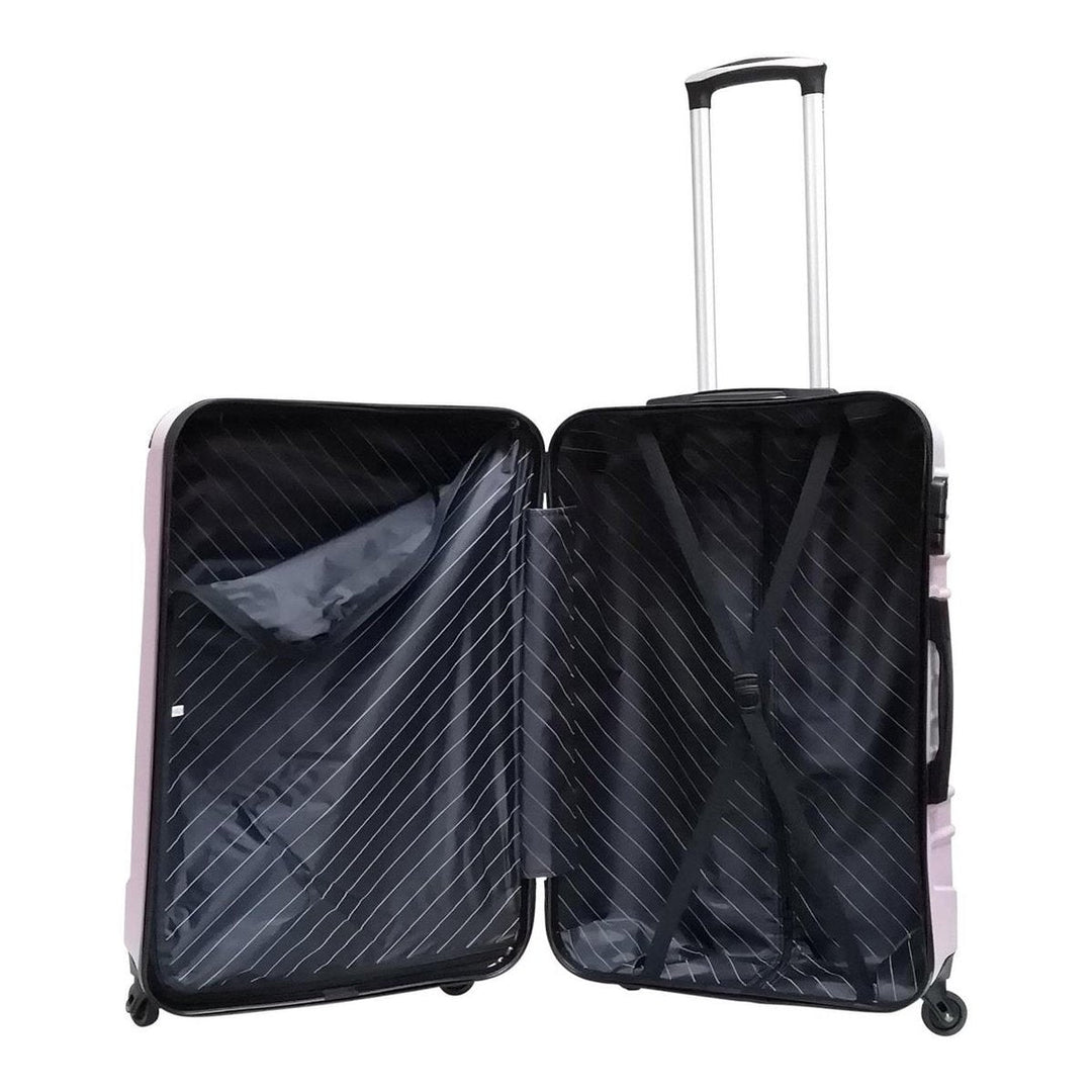 Stilvolles Palermo Reisekoffer-Set, dunkelblau, aus widerstandsfähigem Hardshell-Material für sicheres Gepäck.
