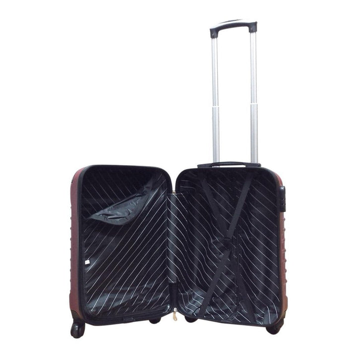 Praktisches Palermo Trolley-Set, 2-teilig, dunkelblau, mit 4 stabilen Rollen für mühelosen Transport auf Reisen.