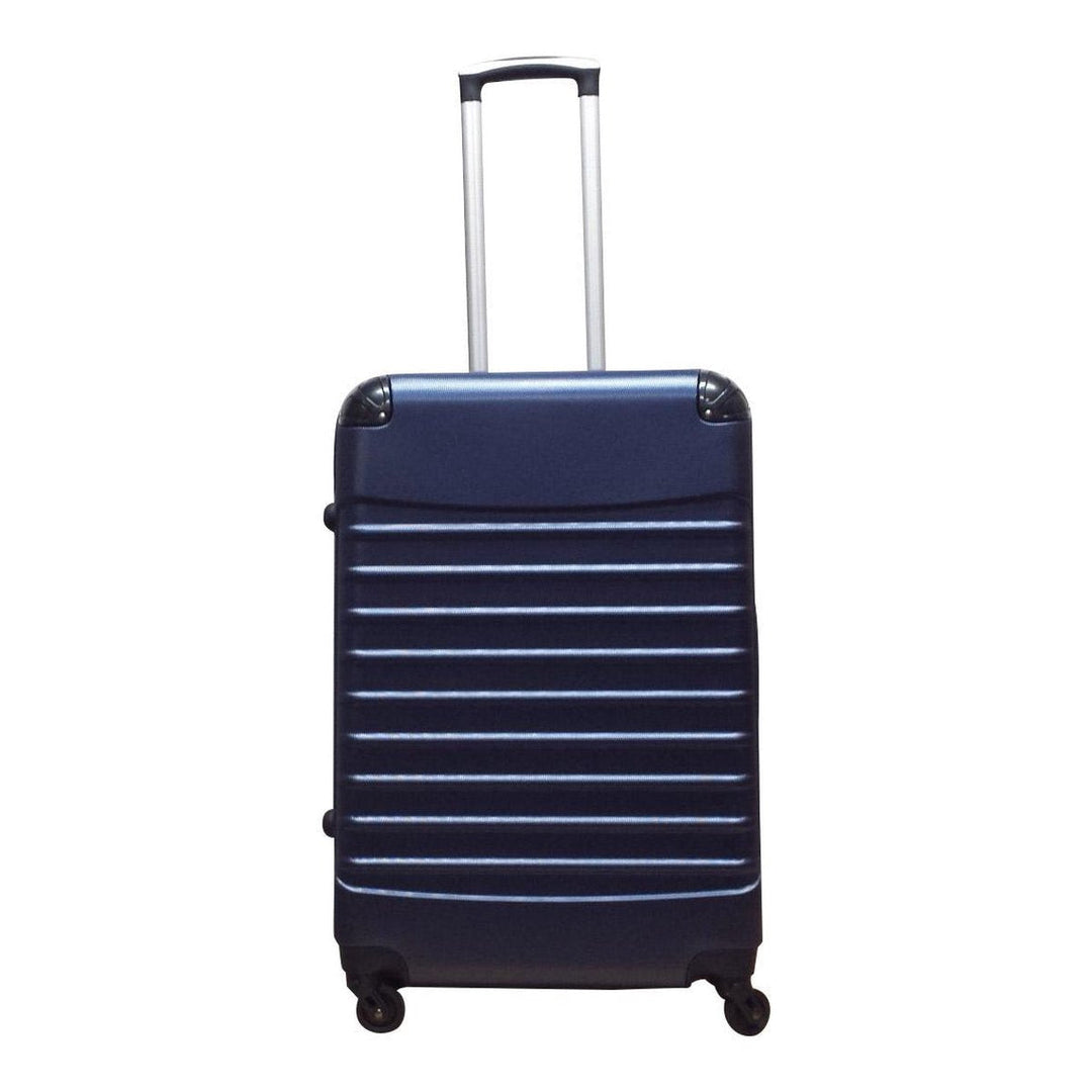 Elegantes Palermo Reisekoffer-Duo in Dunkelblau, Hardshell & 4 Rollen für komfortables, stressfreies Reisen.