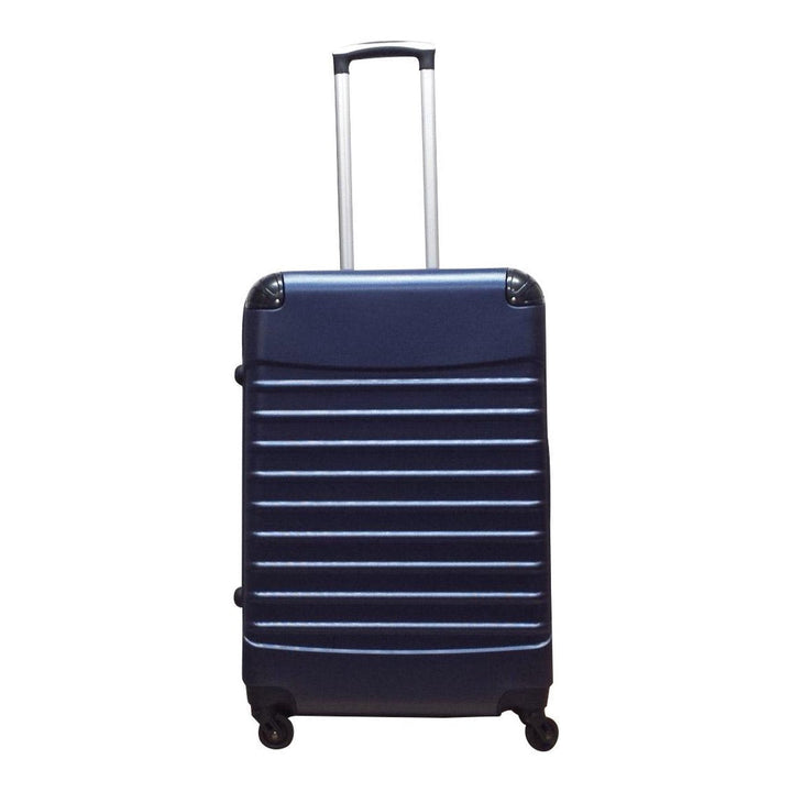 Elegantes Palermo Reisekoffer-Duo in Dunkelblau, Hardshell & 4 Rollen für komfortables, stressfreies Reisen.
