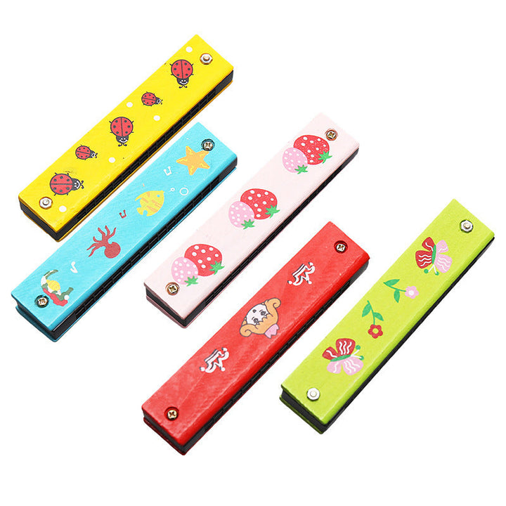 Einfach zu spielende Mundharmonika für Kinder, buntes Design motiviert zum Üben.