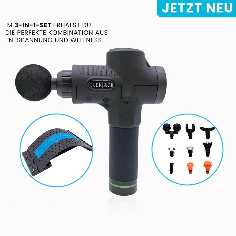 Tragbare Tiefengewebe Massagepistole für Sportmassage, Fitnesszubehör und Schmerzlinderung.