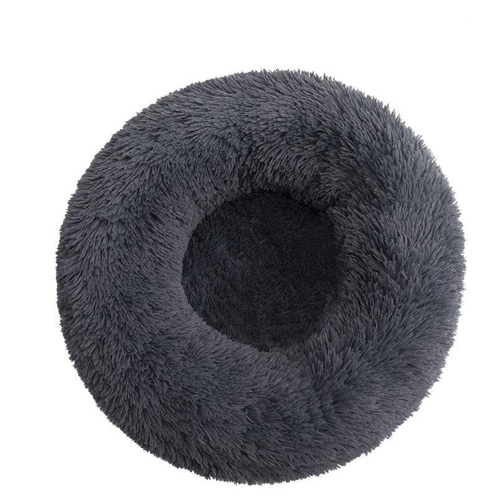 Luxuriöses Plüschbett für Katzen, weich gepolstert, Wolken-Design für maximalen Komfort.