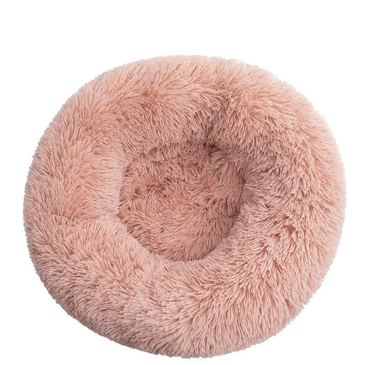 Rundes Wolkenbett für Katzen, bietet Geborgenheit & Wärme, ideal zum Schlafen.