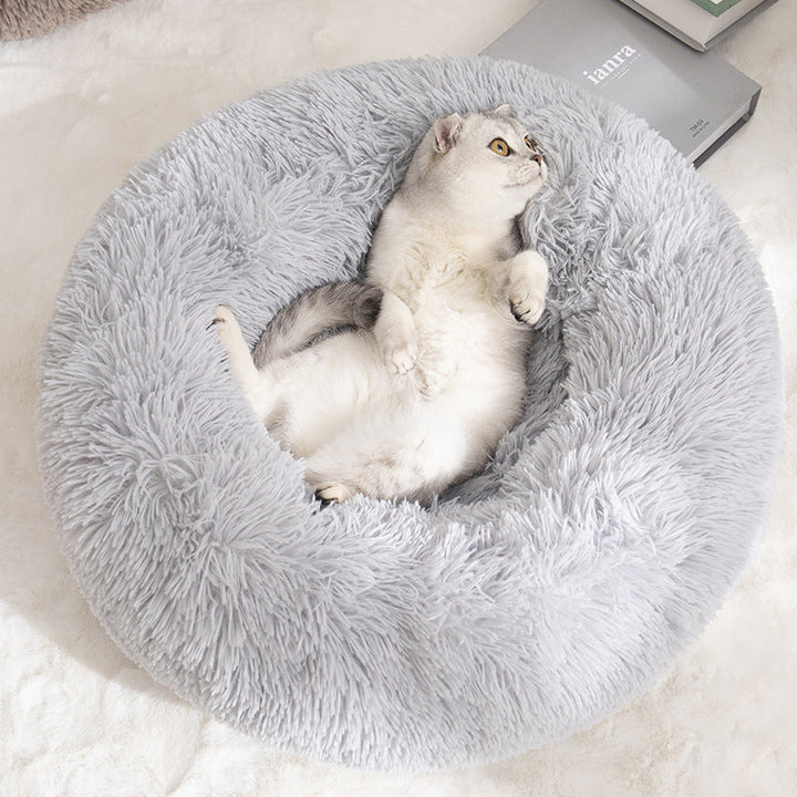 Kuscheliges Katzenbett "Wolken-Komfort" für Tiefenentspannung, weich und bequem.