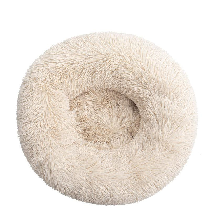 Gemütliches Katzenbett für Katze, flauschiger Schlafplatz für wohlverdiente Entspannung.