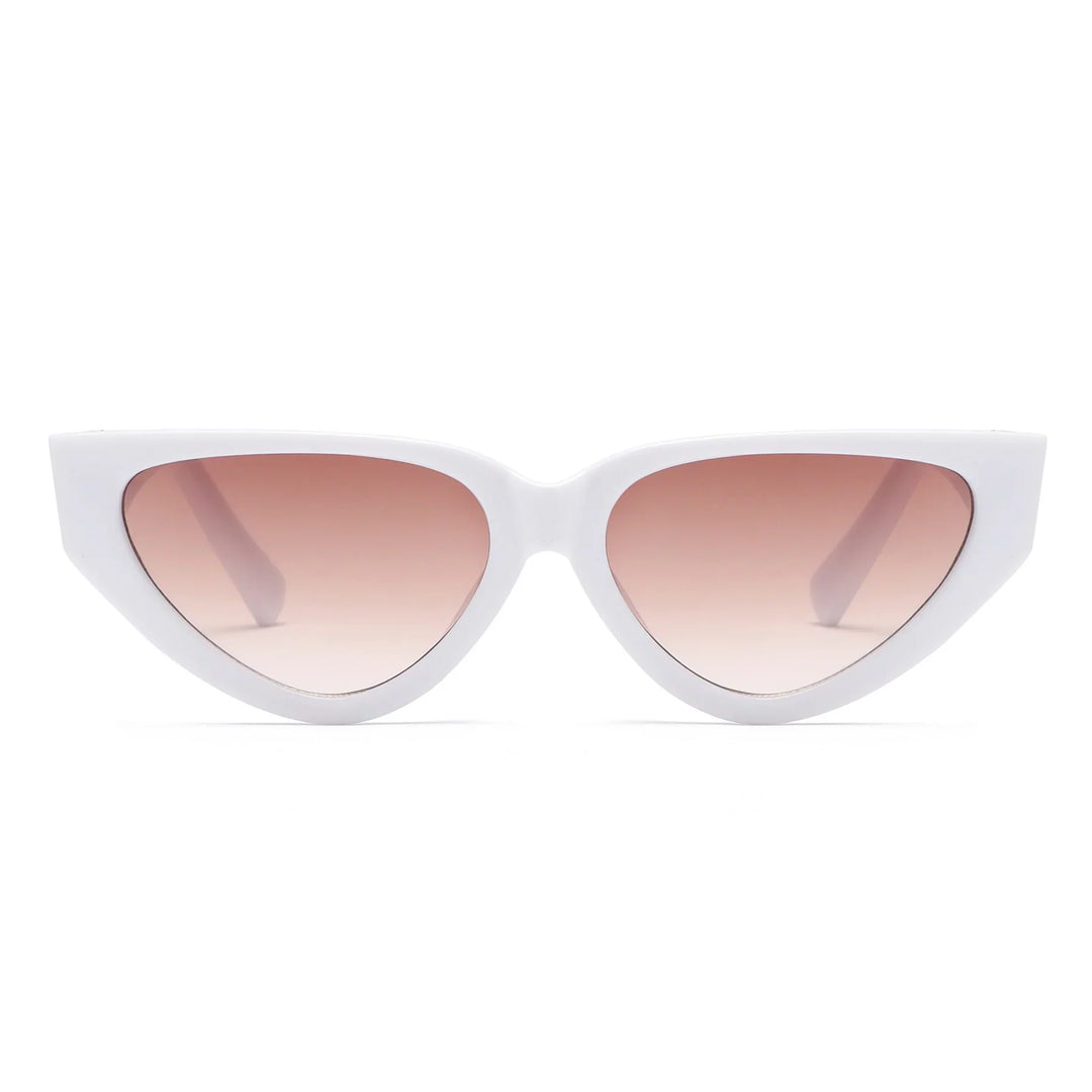 Vintage Katzenaugen-Sonnenbrille für Damen, UV400, Schutz und Eleganz vereint.