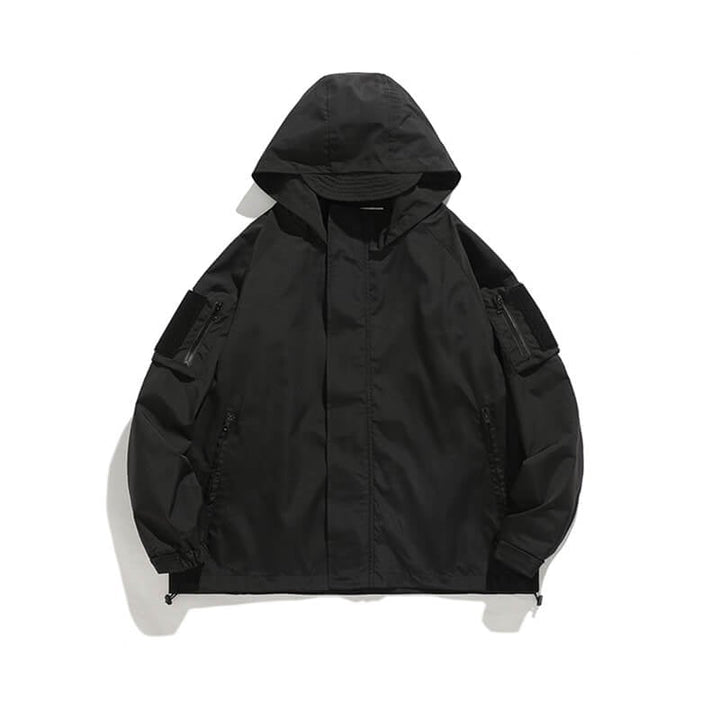 Bequeme Damen Freizeitjacke, wasserdichte Softshelljacke mit Kapuze für urbane Outdoor-Looks.