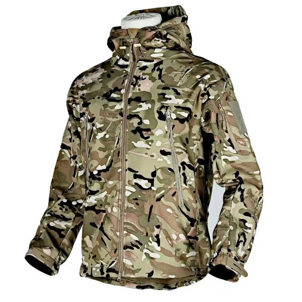 Vielseitige Herren Militärjacke in Dunkelgrau. Stilvolle, warme Übergangsjacke für Freizeit und täglichen Gebrauch.
