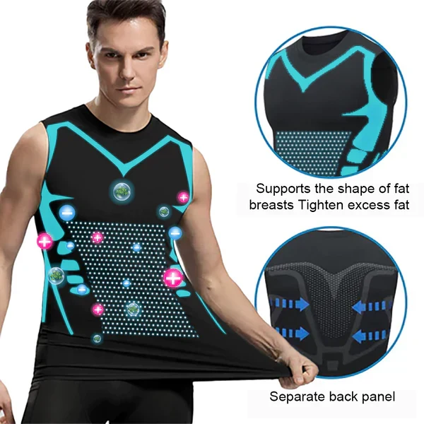 Essentielle Herren Shapewear: Kompressionsweste für eine definierte, schlanke Linie.
