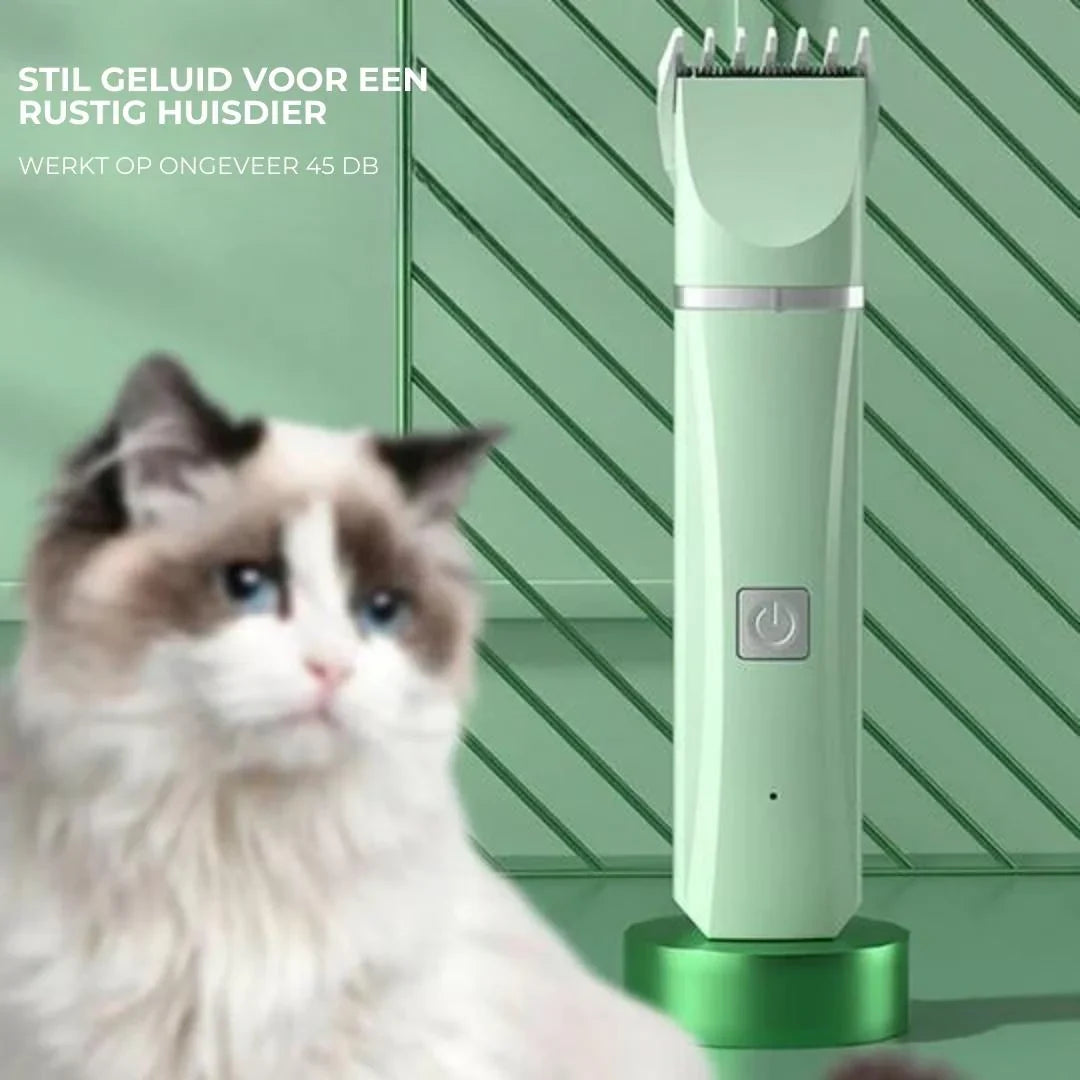 Hochwertiger 4-in-1 Haustier-Trimmer: Langlebiges Pflegegerät für umfassende Fell- und Krallenpflege.