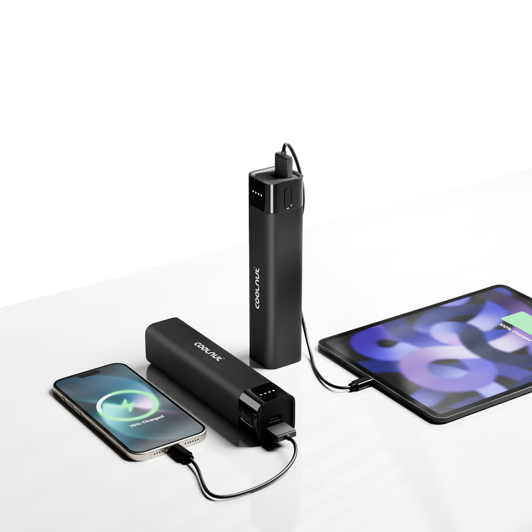 Laden Sie Ihr Smartphone mobil mit der kompakten 5000 mAh Mini Powerbank schnell und effizient.