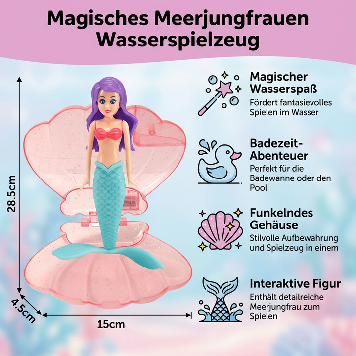 Meerjungfrauen-Geschenk für Kinder: Das magische Badespielzeug ist ein perfektes Geschenk für stundenlangen Spielspaß.