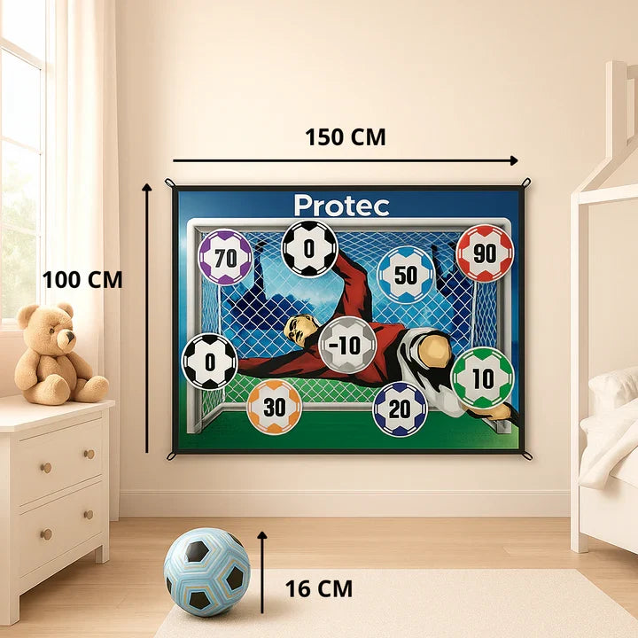 Die Fußball Ziel Schusswand steigert Schussgenauigkeit und Power. Optimales Training für alle Altersgruppen im Garten.