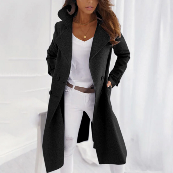 Lässiger Eleganter Damen Übergangsmantel mit Kragen, passend für Casual-Looks und schicke Anlässe.