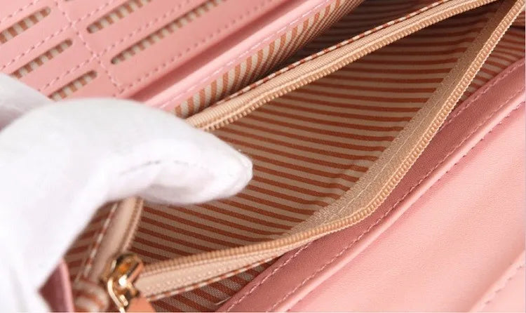 Trendige Damen-Clutch, stilvolles Portemonnaie und Kartenhalter mit viel Platz, elegantes Mode-Statement.