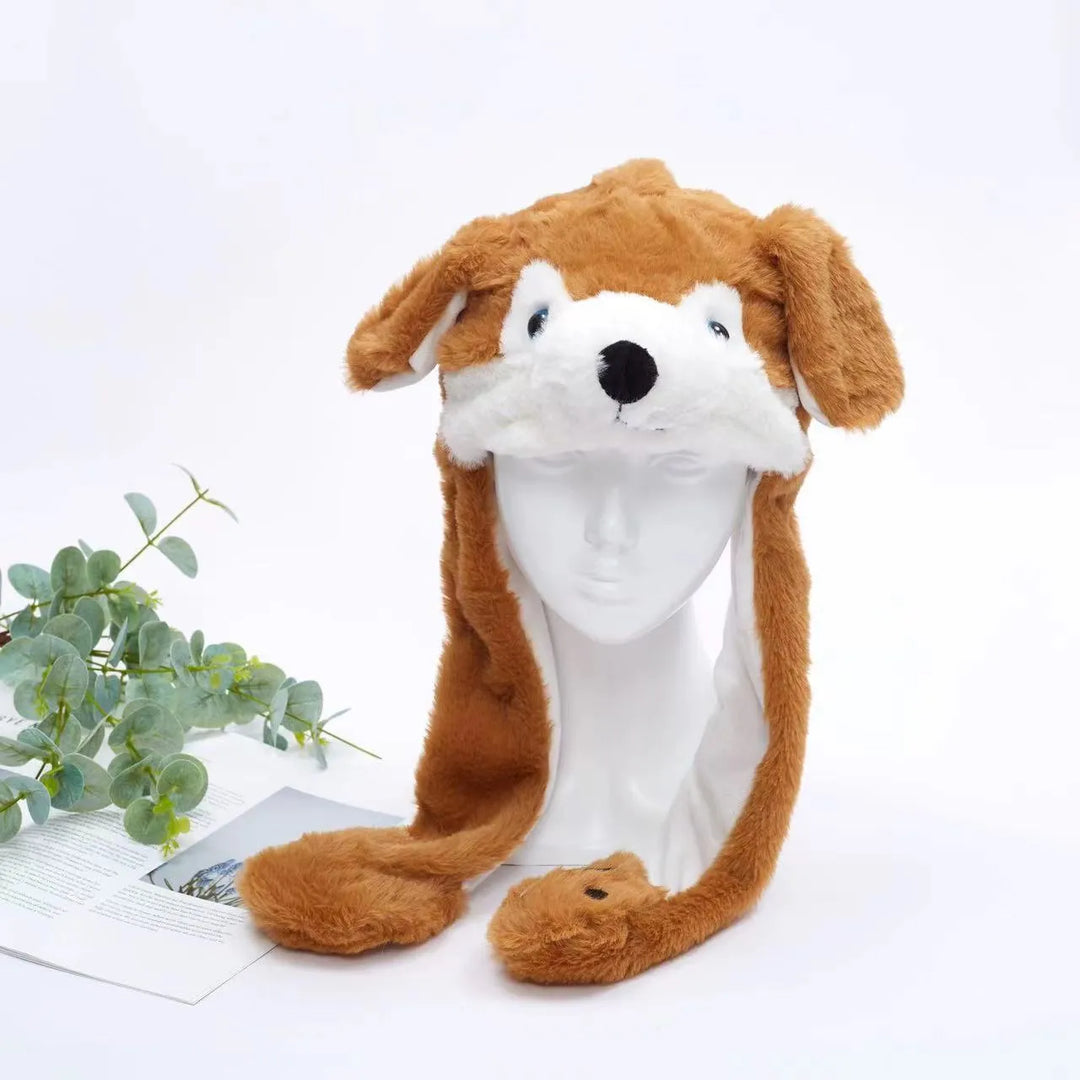 Kuschelige Kindermütze mit beweglichen Ohren, ein Highlight für jeden Anlass.