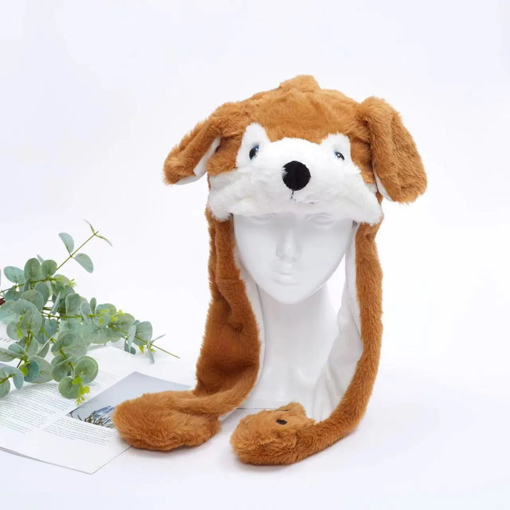 Kuschelige Kindermütze mit beweglichen Ohren, ein Highlight für jeden Anlass.