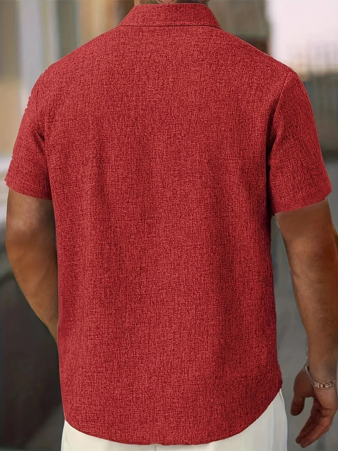 Smart Casual Sommerhemd Herren, atmungsaktiv & ideal für Freizeit.