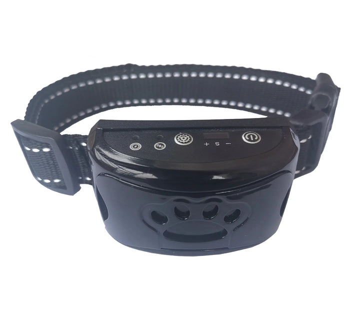 Wiederaufladbares Anti-Bell-Vibrationshalsband aus robustem Nylon für sanfte Bellkontrolle.