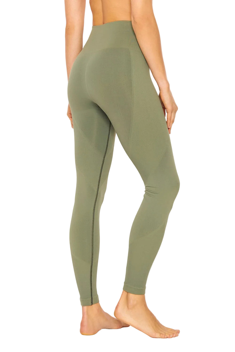Schwarze High Waist Yoga Hose für Damen, nahtlos, Shaping-Effekt. Optimal für Pilates & Workout.