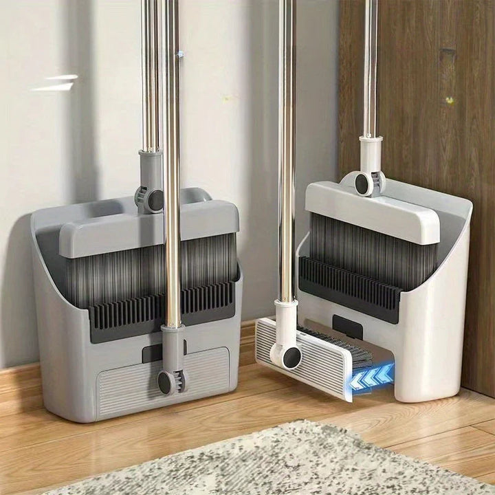 Besen- & Kehrblech-Set, perfekt zur Haarentfernung, Staub- und Schmutzbeseitigung, hygienisch.