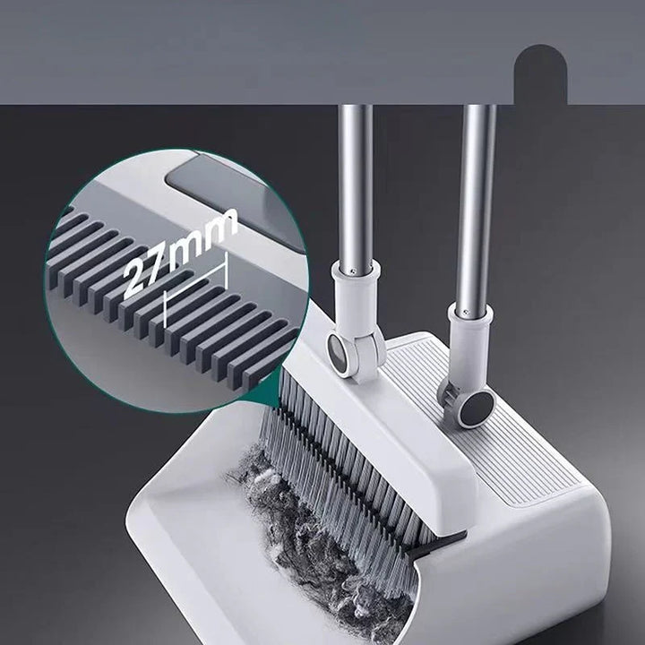 Langlebiges Besen- & Kehrblech-Set, ergonomisch designed für mühelose Haushaltsreinigung & Komfort.