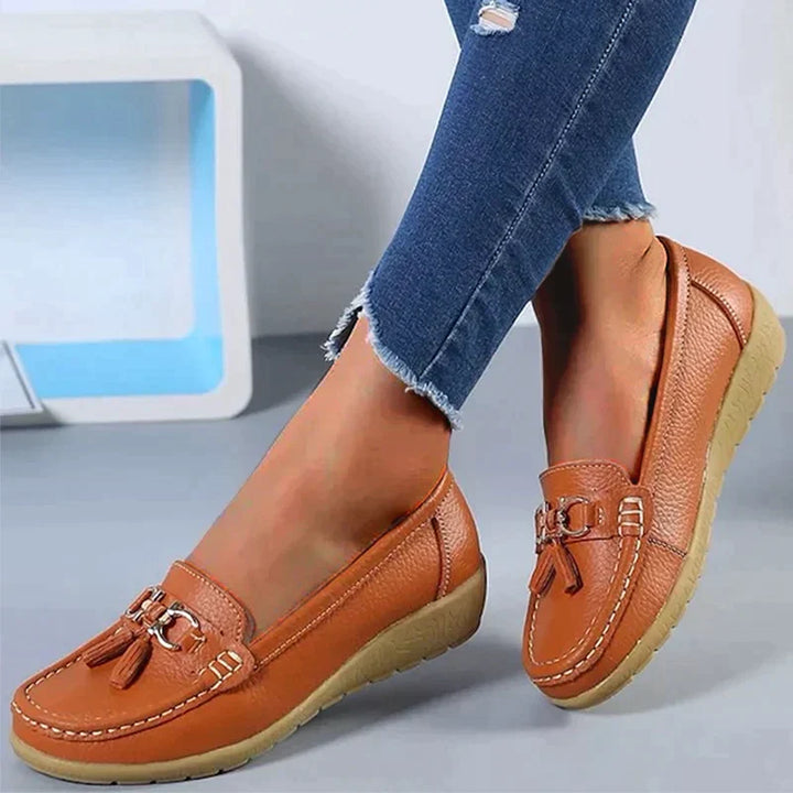 Hochwertige Damen Mokassins Slipper, bequem, elegant & rutschfest. Ideal für Alltag & Freizeit Damenschuhe.