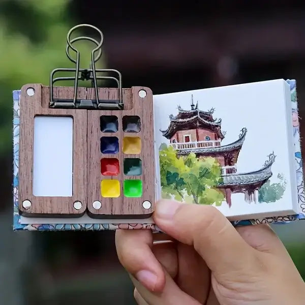 Geschenk-Doppelpack Aquarell-Malset mit 24 Wasserfarben. Fördert Kreativität bei allen Altersgruppen.