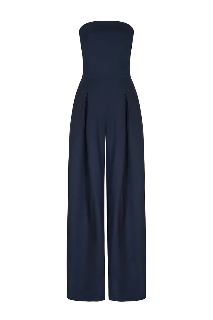 Schulterfreier Damen Jumpsuit, eleganter Einteiler für besondere festliche Anlässe.