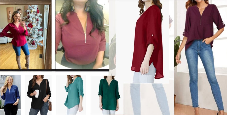 Damen Langarm Bluse, fließend & bequem, ideal für modische Alltagsoutfits oder Business-Chic.