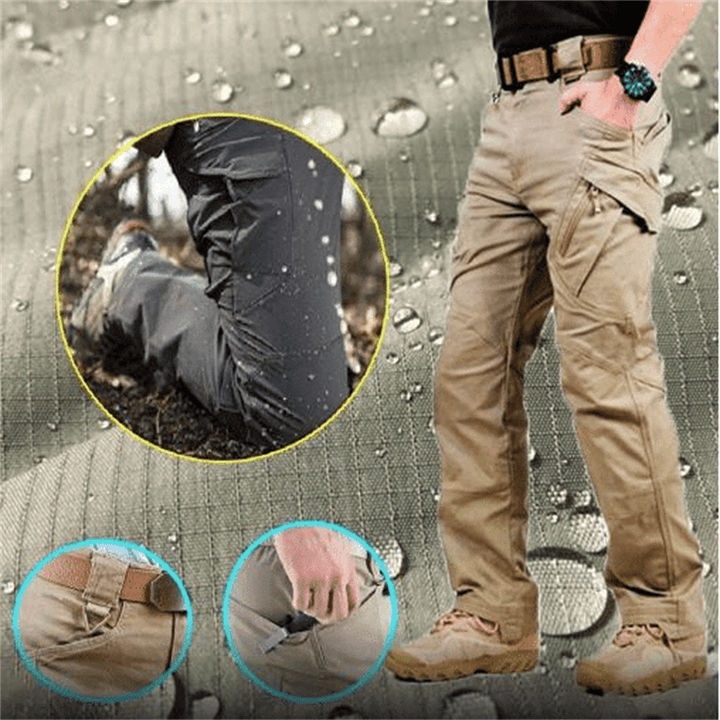 Robuste Herren Outdoor Hose, wasserdicht & strapazierfähig, ideal für Camping, Wandern & Freizeit.